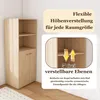 Ausziehbarer Schreibtisch mit Stauraumschrank, 2-in-1 Produktbild-Vorschau 5