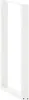 A white U-shaped table leg frame shown from a slight angle. Voir les images du produit