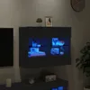 vidaXL TV-Wandschrank mit LED-Leuchten Schwarz 78,5x30x60,5 Produktbild-Vorschau 3