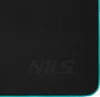 A close-up of a black microfiber towel with a teal border and a subtle logo. Náhľad obrázku produktu
