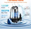 VEVOR Tauchpumpe 1100W Schmutzwasserpumpe 230V Gartenpumpe Produktbild-Vorschau 3