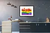 MuchoWow® Gerahmtes Poster Stolz - Regenbogen - Marmor Produktbild-Vorschau 5