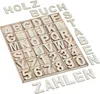 Relaxdays Holzbuchstaben & Holzzahlen, 144-tlg. Set, Produktbild-Vorschau 1