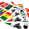 Nálepka Vlajka Ride Tour Europe 4 pre kufor Moto Náhľad obrázku produktu 2