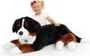 Peluche grande per cane da montagna bernese sdraiato 89 cm Anteprima dell’immagine prodotto 4