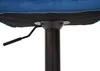 A close-up view of the underside of a bar stool, showing the height adjustment mechanism. Voir les images du produit