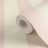 A roll of striped wallpaper is shown, with a section unrolled to reveal the pattern. Produktbild-Vorschau