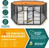 TRESKO® Kojec dla szczeniąt o wysokości 60 cm z dachem i Podgląd zdjęcia produktu 9