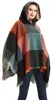 Damen-Kapuzencape mit Karomuster, Schal, Decke, Poncho, Produktbild-Vorschau 1
