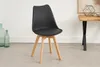 Esszimmerstuhl Schwarze Sitzschale & -Polster Kunstleder Produktbild-Vorschau 2