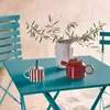 sweeek - Klappbarer Bistro-Gartentisch aus Stahl, 2 Produktbild-Vorschau 5