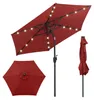 Parasol COSTWAY 230 cm z oświetleniem LED zasilanym energią Podgląd zdjęcia produktu 1