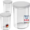 100x WELLGRO Einmachgläser 435ml – Schraubdeckel TO82 weiß Produktbild-Vorschau 1