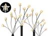 4 LED-buitenverlichtingstubes met 24 sterren, warm wit Productafbeelding-voorbeeld 3