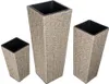CASARIA® Set di 3 Vasi da Fiori in Polyrattan Intrecciato Anteprima dell’immagine prodotto 4