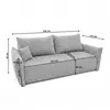 Sofa MELIO mit Schlaffunktion und Bettkasten – modernes Produktbild-Vorschau 7