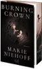 A 3D render of the book "Burning Crown" by Marie Niefhoff. Produktbild-Vorschau