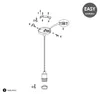 Home Sweet Home Pendelleuchte Armis 10/10/89cm - Blau Produktbild-Vorschau 6