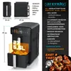 A marketing image for an Arendo air fryer, showcasing its features and specifications. Produktbild-Vorschau