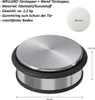 WELLGRO Türstopper Edelstahl Set 1,2 kg + Wandtürstopper Produktbild-Vorschau 2