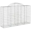 Gabionen mit Hochbogen 9 Stk. 200x50x120/140cm Verzinktes Produktbild-Vorschau 3