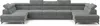 Masseno Ecksofa URMANO mit Schlaffunktion U-Form, Sofa mit Produktbild-Vorschau 9
