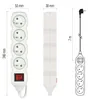 Prodlužovací kabel 7 m / 4 zásuvky / s vypínačem / bílý / PVC / 1 mm2 Productafbeelding-voorbeeld