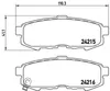 Brembo Bremsbelagsatz, Scheibenbremse Hinterachse P 49 042 Produktbild-Vorschau 1