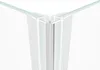 Close-up of the corner connection of a shower enclosure. Produktbild-Vorschau