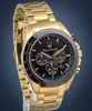 A close-up studio shot of a gold Maserati watch with a black face. Produktbild-Vorschau