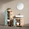 Midischrank Livinity Marano Blau-Grau 50 x 128 cm mit Tür Produktbild-Vorschau 5