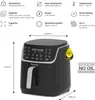 TurboTronic Heißluftfritteuse XXL 8L - AF13D - Airfryer Produktbild-Vorschau 11