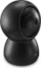 A black Hama indoor surveillance camera with pan and tilt functionality. Produktbild-Vorschau