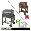 Kaminer 27318 Zahradní gril na dřevěné uhlí s ochranným Náhled obrázku produktu 7