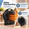 Kinzo Heizlüfter 2000W - Warmluftgebläse - 2 Heizstufen mit Produktbild-Vorschau 5