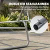 Leżak Sunny ze składanym parasolem brązowy 187 x 58 x 27 cm Podgląd zdjęcia produktu 15