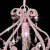 Deckenleuchte 24 x 32 cm rund mit Perlen rosa und exquisit Produktbild-Vorschau 4