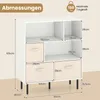 Regał na książki COSTWAY 6-cube, regał na książki z 3 Podgląd zdjęcia produktu 3
