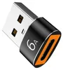 INF USB-C auf USB-A Adapter 4er Set Schwarz Aluminium PD 6A Produktbild-Vorschau 2