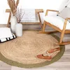Volero - Tapis en jute - Fair Rond Naturel/Vert - Ø 100 cm Voir les images du produit 6