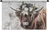 MuchoWow® Wandteppich Wandbehang Schottisches Hochlandrind Produktbild-Vorschau 1
