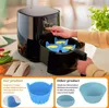 4x Silikon-Backformen für Air Fryer & Tassen Schwarz Produktbild-Vorschau 8