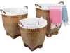 Rattan Wäschekorb Lea mit Henkel, Größe:3er Set Produktbild-Vorschau 4