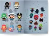 A spread from a book showing various pixel art characters made from beads. Produktbild-Vorschau