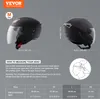 Motocyklová prilba VEVOR 3/4 tváre veľkosť L, ABS s Náhľad obrázku produktu 2