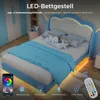 Letto imbottito HOMAVO 90x200 cm, lettino per bambini, Anteprima dell’immagine prodotto 7