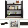 The Living Store Wandregal Dunkelbraun 120x50x(2-6)cm Produktbild-Vorschau 1