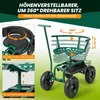 Pojízdné zahradní sedátko otočné o 360°, výškově Náhled obrázku produktu 5