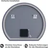 Planetmöbel LED Spiegel halbrund AUBE 100x90 cm | Touch, Produktbild-Vorschau 5