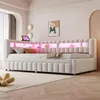 Flieks čalouněná postel 90x200cm s výsuvným lůžkem Náhled obrázku produktu 3